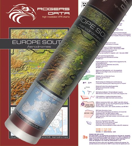 European Aerodromes South Rogers Data Wallchart 2.500k 2017-2020