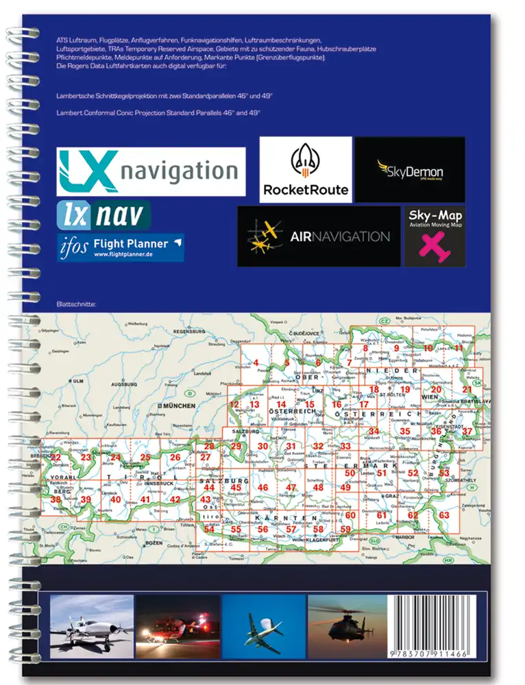 Aeronautical VFR Atlas of Austria in 200k