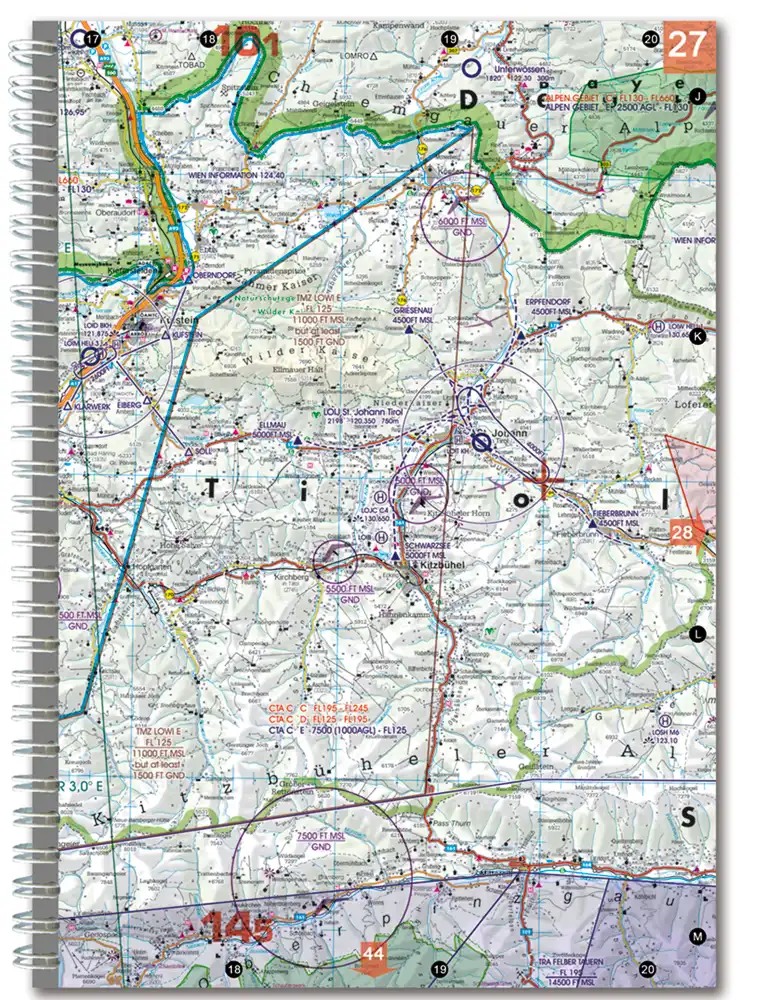 TMZ CTA on the Aeronautical Atlas of Austria in 200k