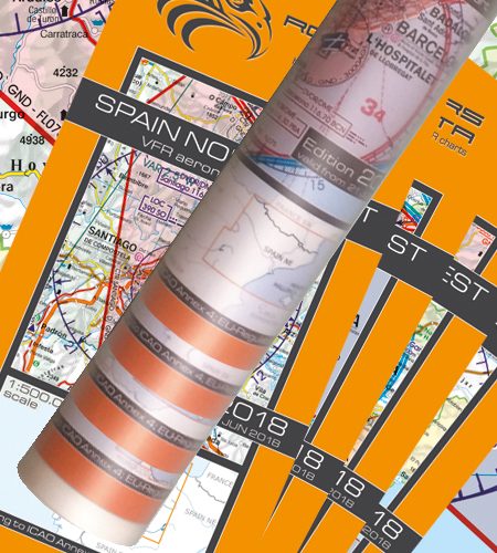 Spain Set of 4 Wallcharts ICAO VFR Aeronautical Charts 500k 2020