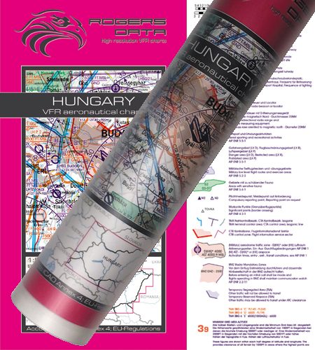 Ungarn VFR Luftfahrtkarte Wandkarte 500k 2020