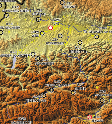 European Aerodromes Rogers Data chart 2.500k