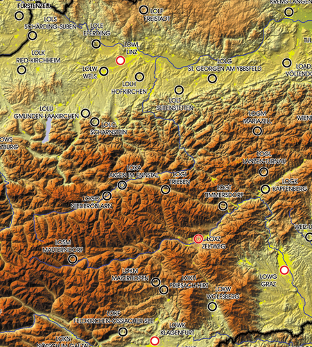 European Aerodromes Rogers Data chart 2.500k