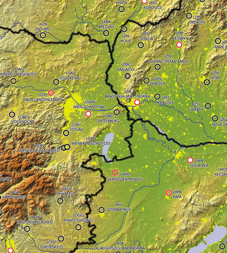 European Aerodromes Rogers Data chart 2.500k