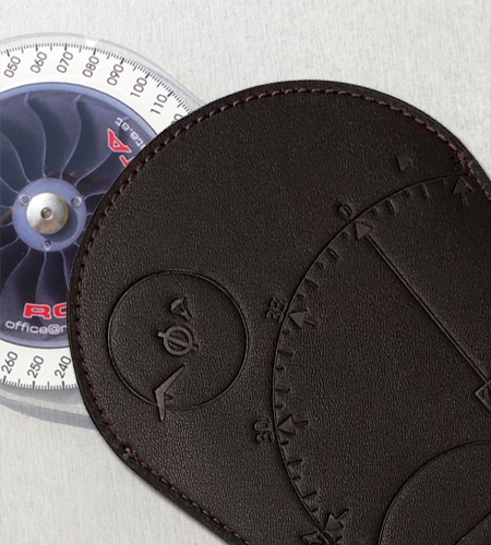 Navigation Compass Leather Cover