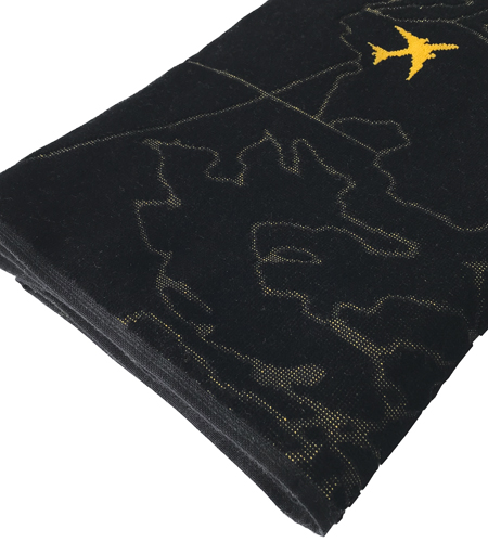Oceanic-Control-Beachtowel-Bath-Towel-Rogers-Data-Folded-Aeroplanes-Detail