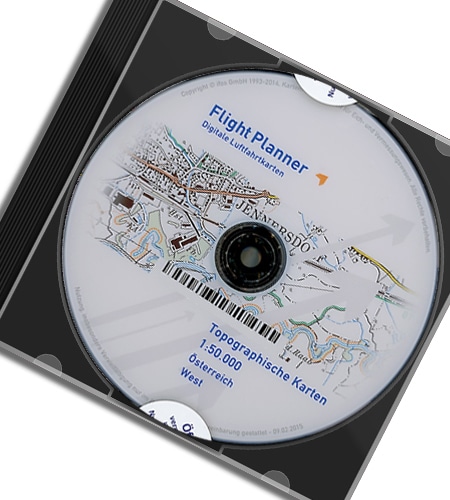 Digital Topography Chart Austria 50k