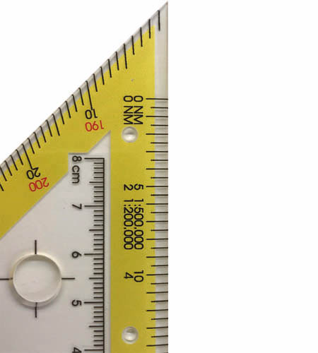 Navigationsdreieck Maßstab