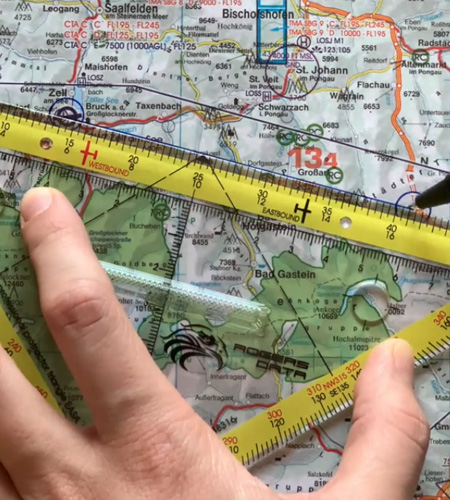 Protractor Triangle EASA ICAO