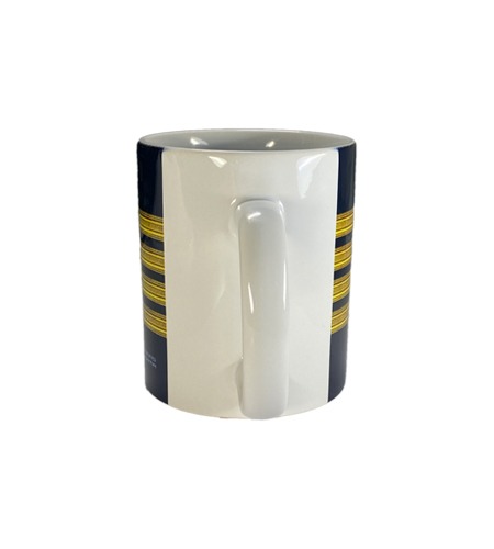 Coffee Mugs Pilot Captain Stripes