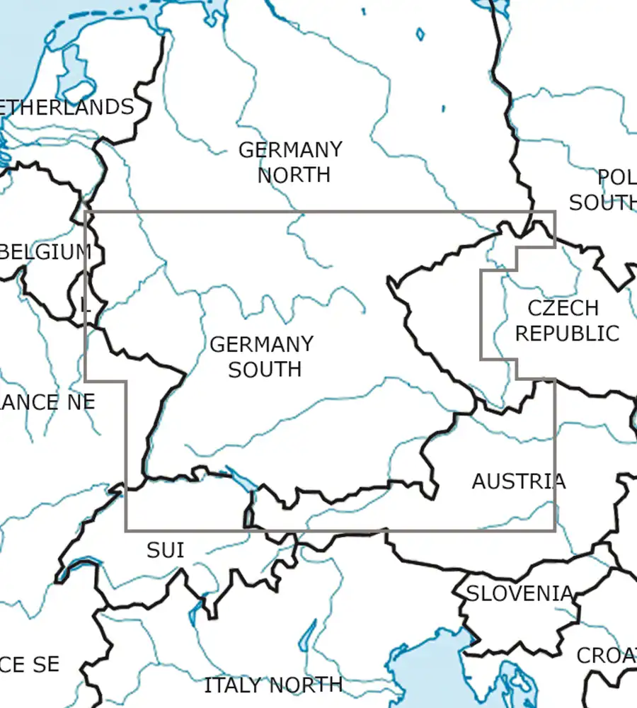 Aeronautical Chart of Germany South in 500k