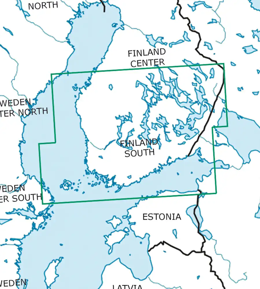 VFR Aeronautical Chart of Finland South in 500k