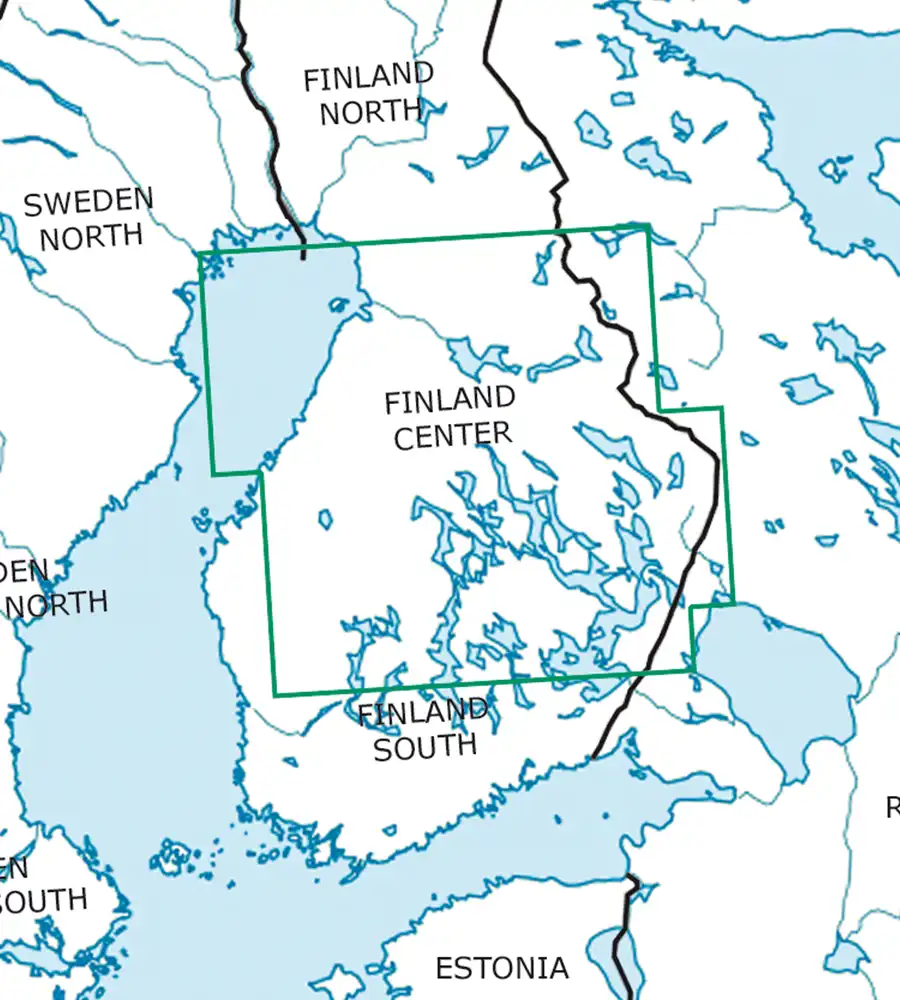 VFR Aeronautical Chart of Finland Center in 500k