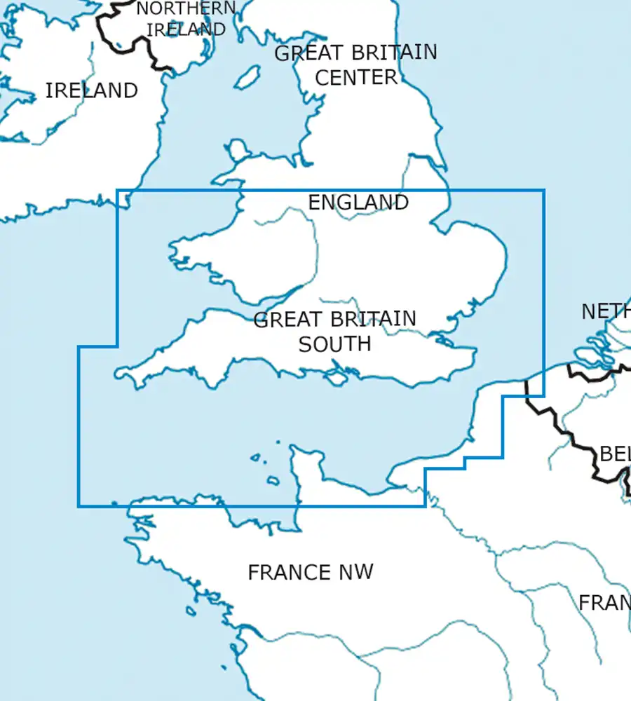 Aeronautical Chart of Great Britain South in 500k