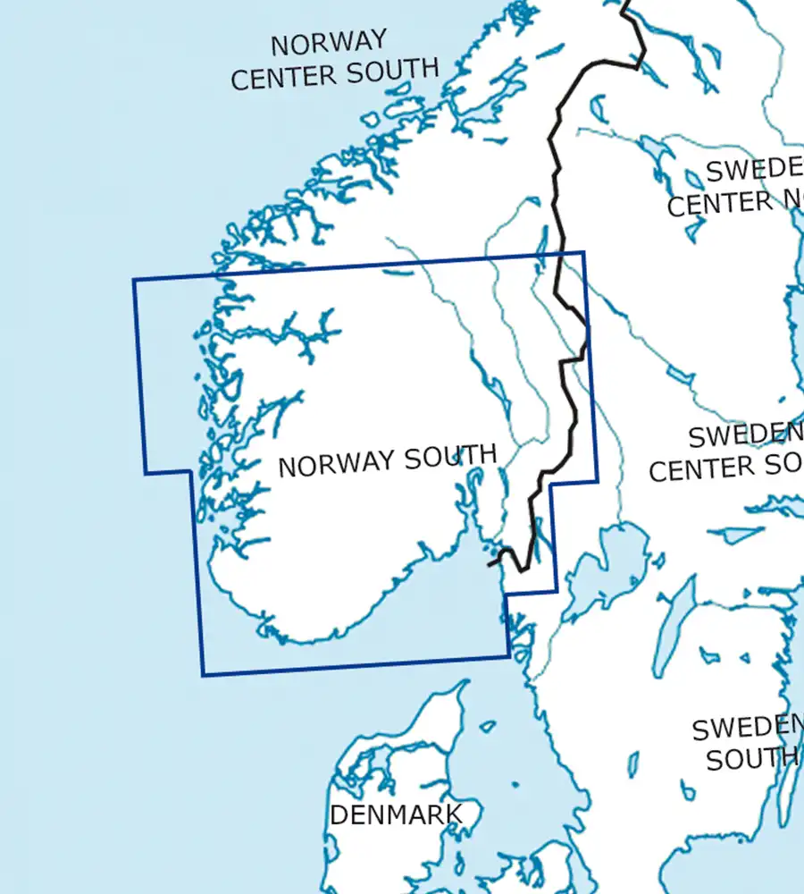 Aeronautical Chart of Norway South in 500k