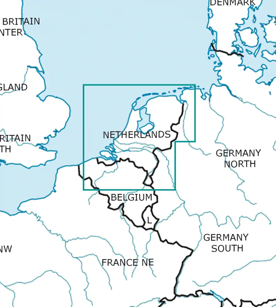 VFR Aeronautical Chart of the Netherlands in 500k