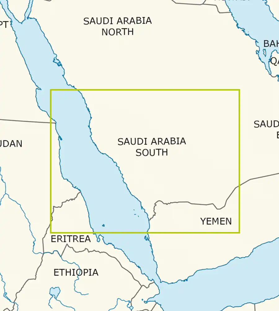 Aeronautical Chart of Saudi Arabia South in 500k