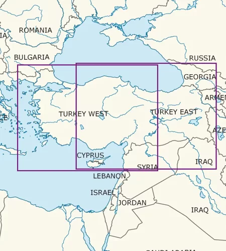 VFR Aeronautical Chart of Türkiye in 500k