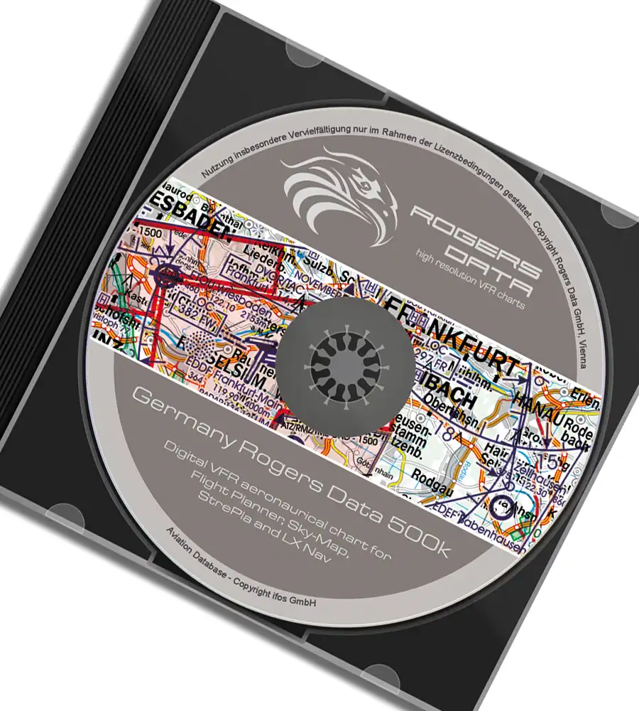 Digital VFR Chart of Germany in 500k