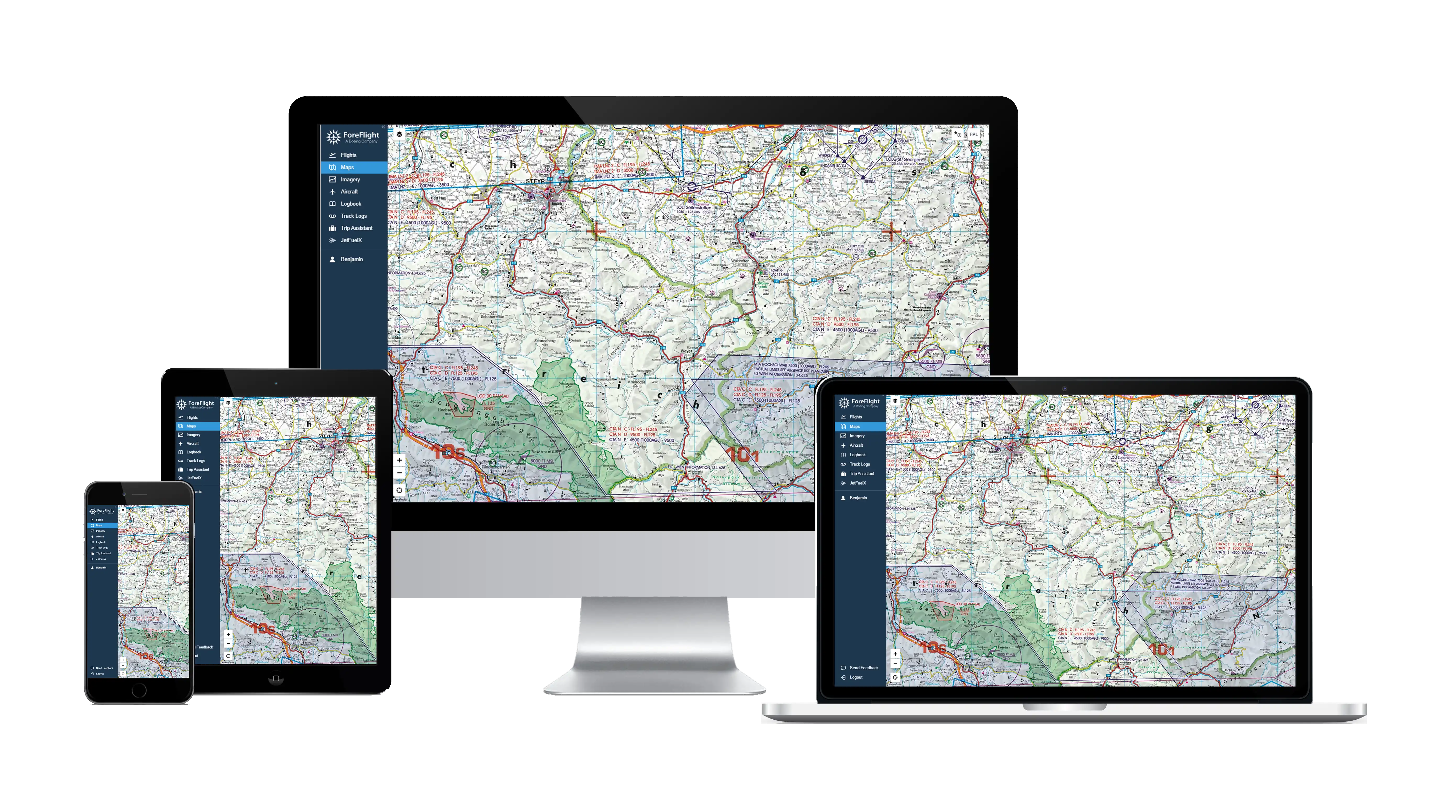 Rogers Data VFR ICAO charts are available in digital format.