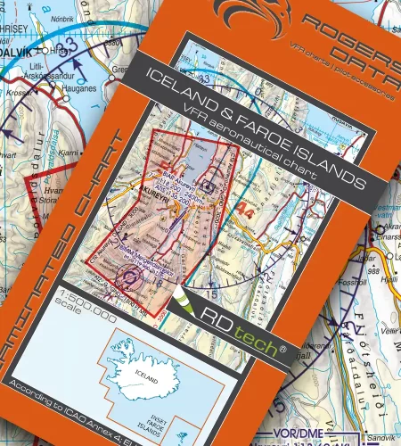 VFR Charts of Iceland and Faroe Islands.