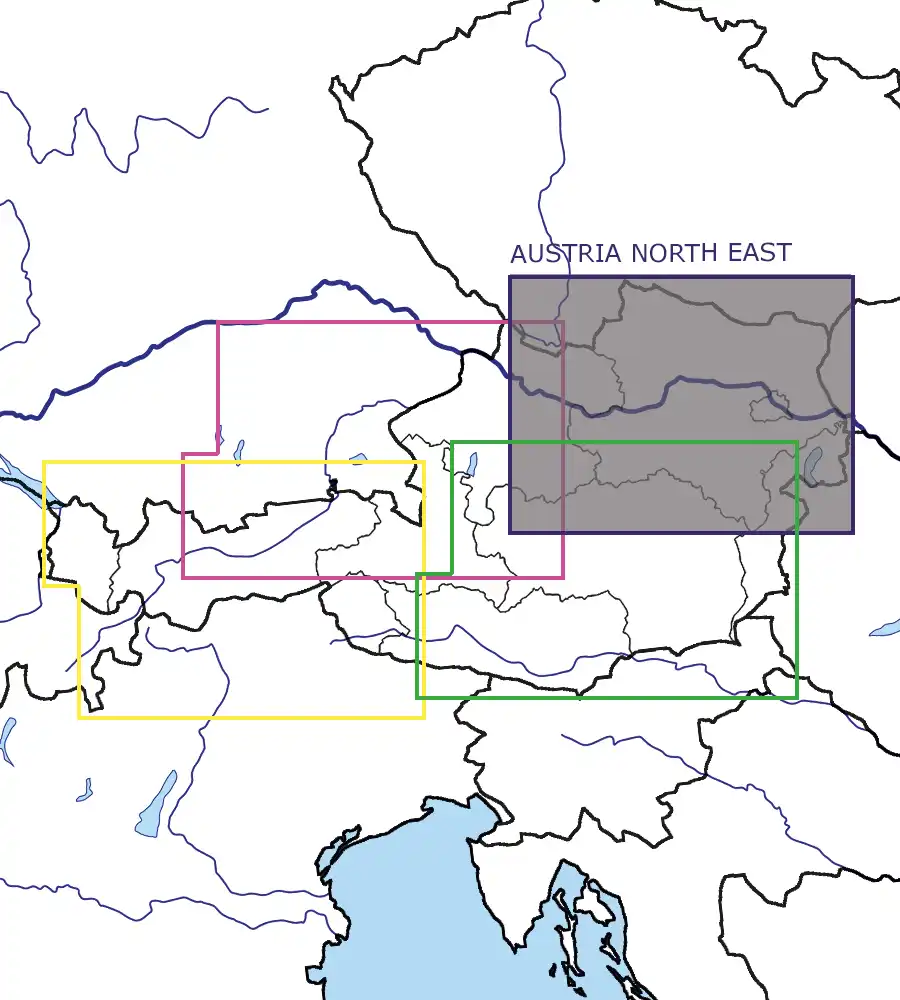 Rogers Data Österreich Nord Ost VFR Karte 200k.