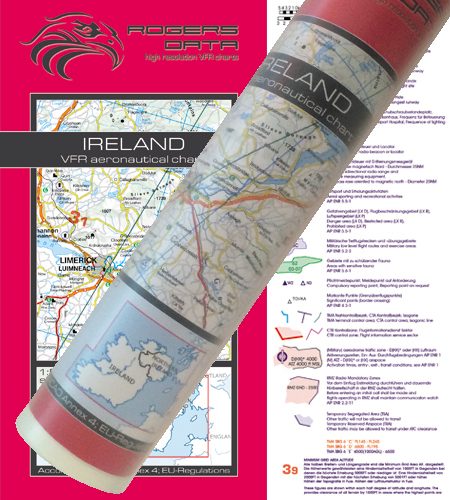 Ireland Wallchart ICAO VFR Aeronautical Chart 500k 2020