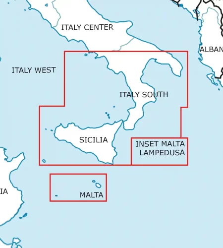 Aeronautical Chart of Italy South in 500k