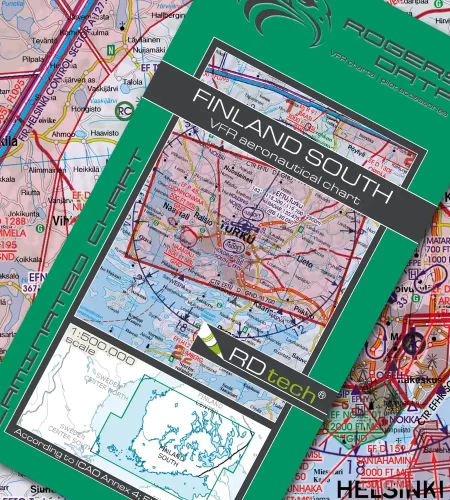 VFR ICAO Aeronautical Chart of Finnland South in 500k