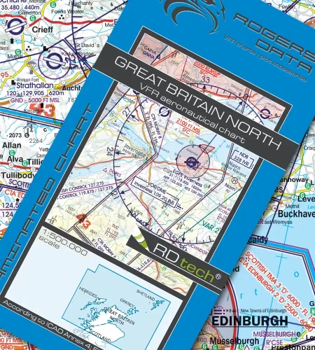 VFR ICAO Aeronautical Chart of Great Britain North in 500k