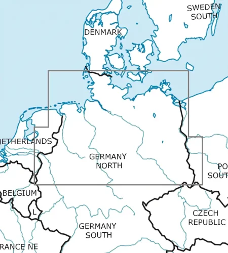 Aeronautical Chart of Germany North in 500k