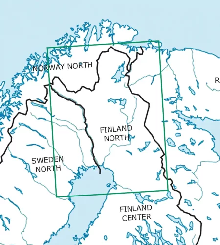 VFR Aeronautical Chart of Finland North in 500k