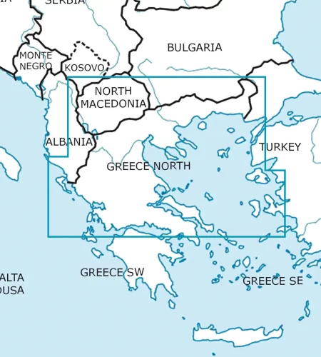 Aeronautical Chart of Greece North in 500k