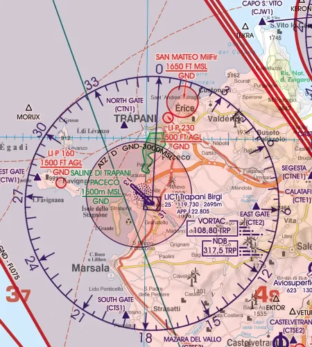 ATZ on the 500k ICAO Chart of Malta and Sicilia