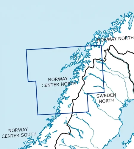Aeronautical Chart of Norway Center North in 500k