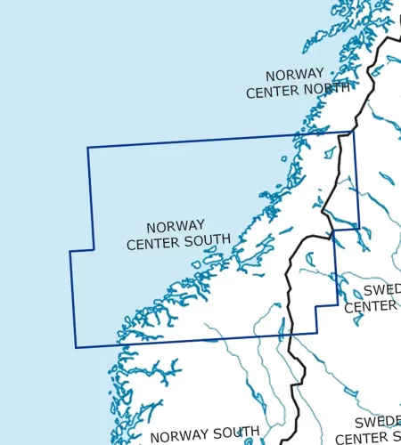 Aeronautical Chart of Norway Center South in 500k