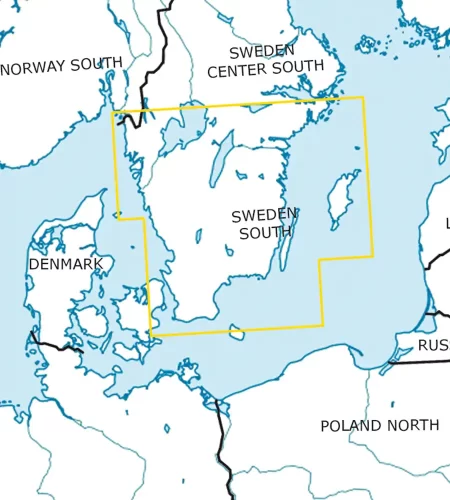 VFR Aeronautical Chart of Sweden South in 500k