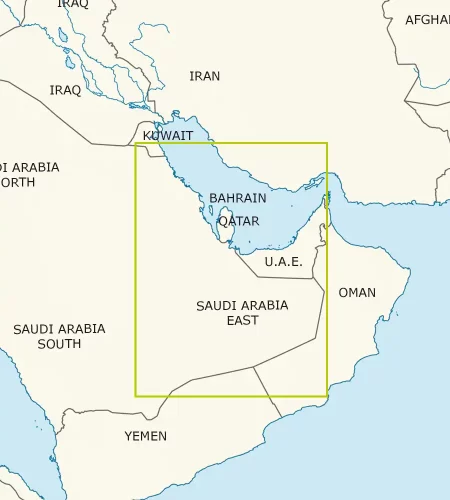 Aeronautical Chart of Saudi Arabia East in 500k